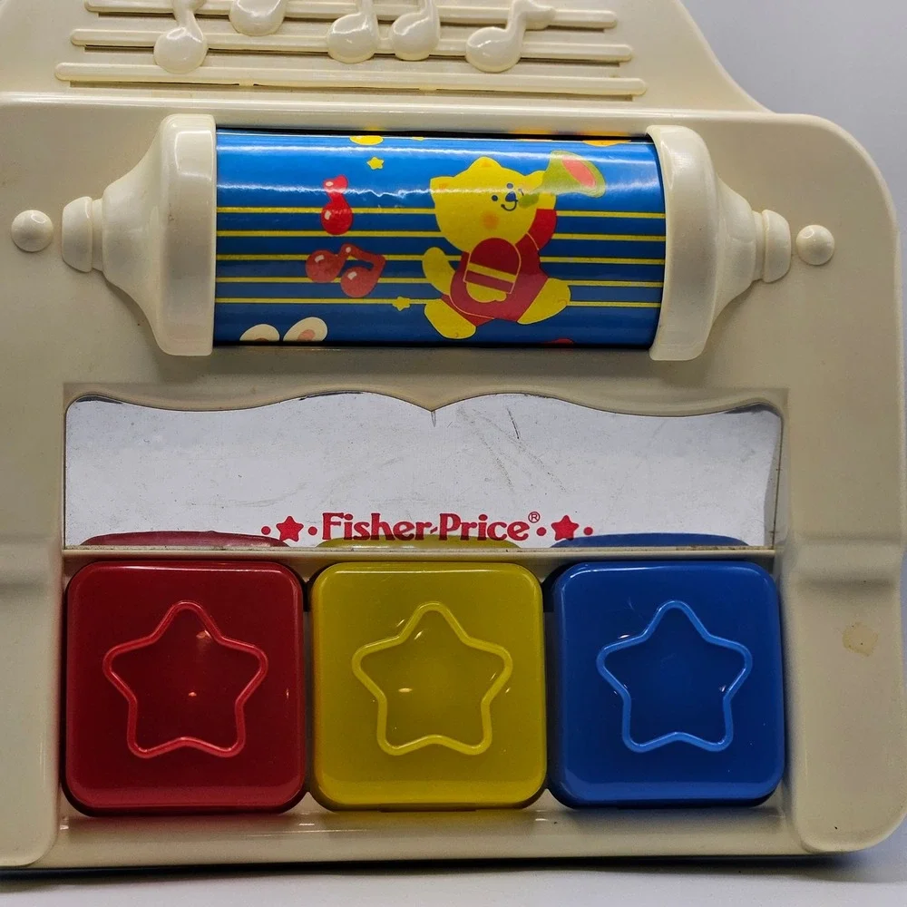 Fisher Price Piano Music Toy Blocks‎ And Rotating Drum For Toddlers NOT WORKING